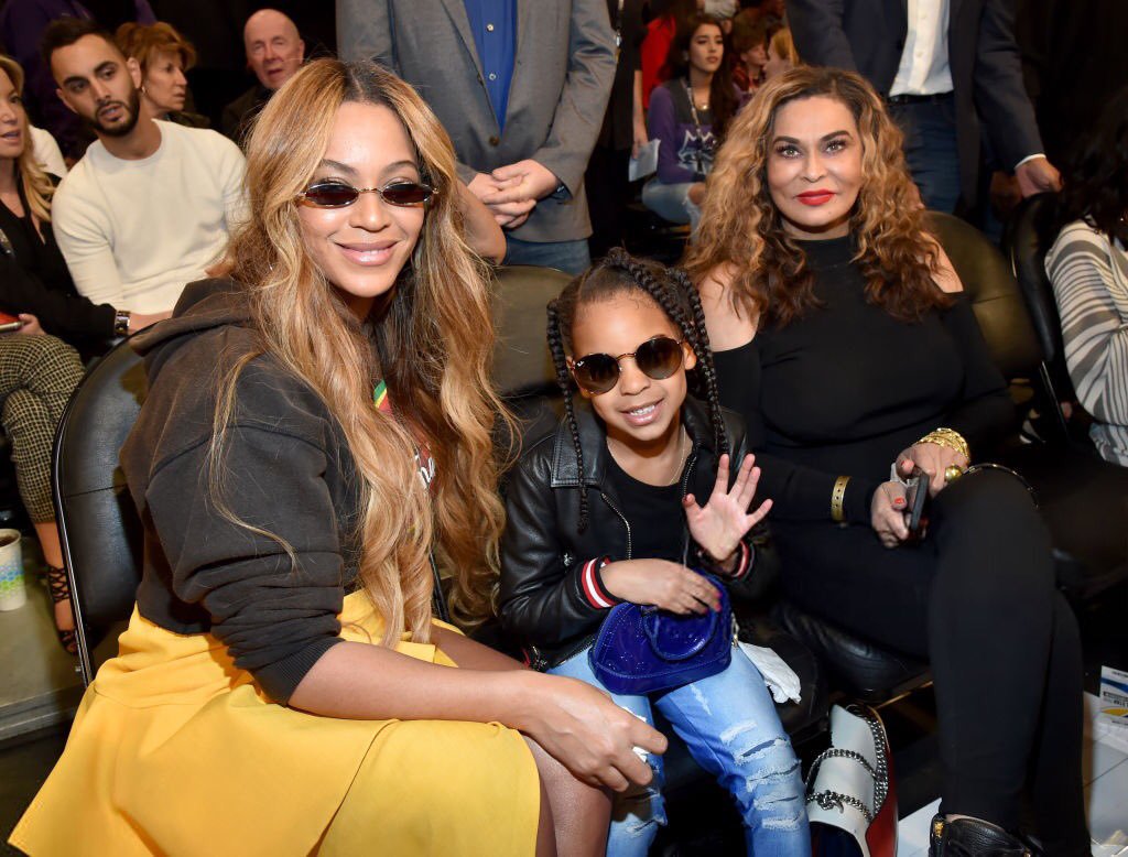 Beyoncé, Blue Ivy, and Tina Lawson