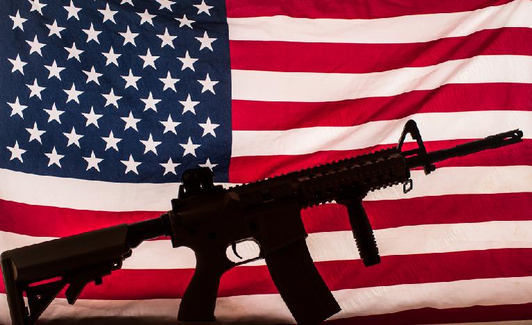 Machine Gun & American Flag - Depositphotos_35276891_s-2019