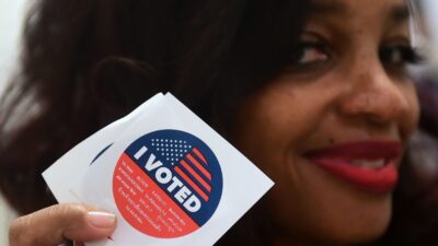 I VOTED sticker