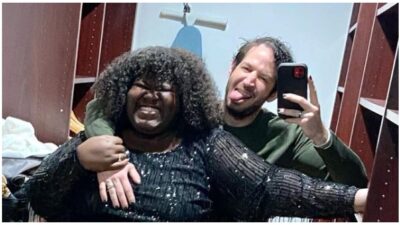 Gabourey Sidibe and fianc&eacute; Brandon Frankel