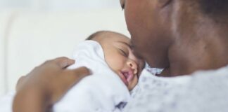 Black Newborn Baby & Mom - Getty