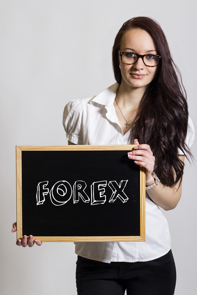 Forex & young woman