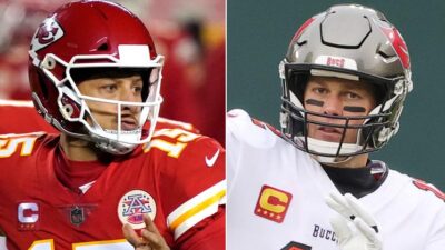 Patrick Mahomes - Tom Brady (Getty)