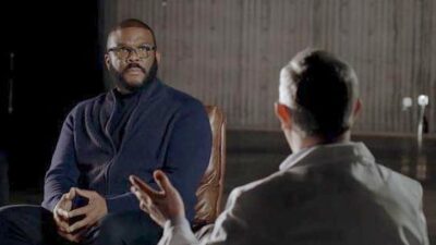 Tyler Perry and doctor for BET-Covid special1