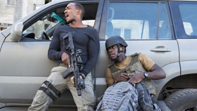 Anthony Mackie ​as ​Leo, Damson Idris as Harp