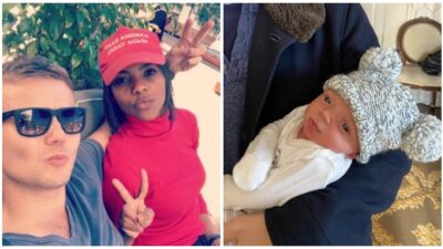 Candace Owens, husband George Farmer and their baby