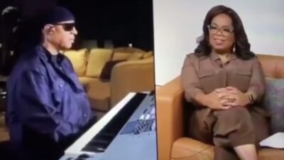 Stevie Wonder and Oprah Winfrey