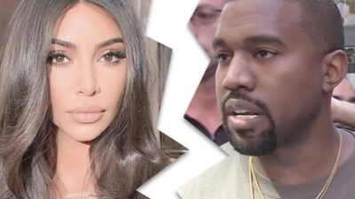 Kim Kardashian - Kanye West - divorcesplit (TMZ composite)