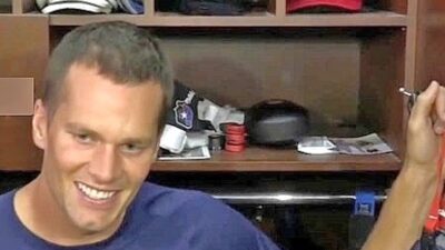 Tom Brady and his MAGA hat