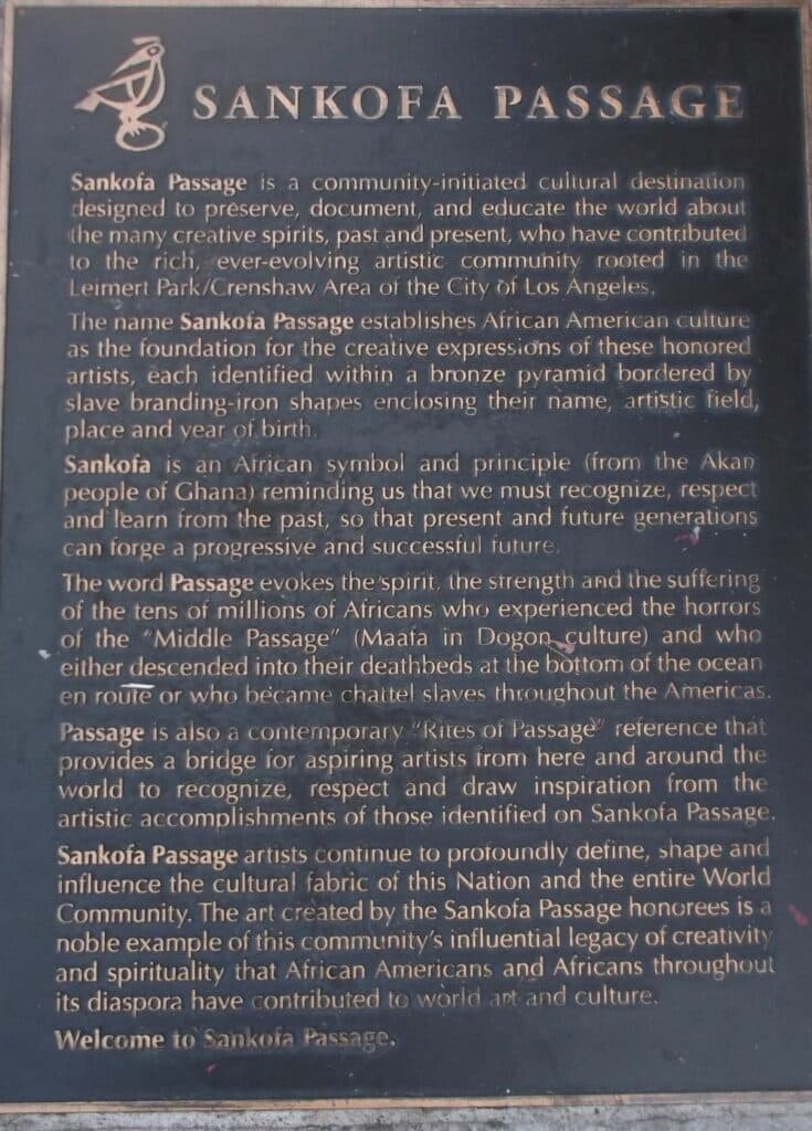 Sankofa Passage Signage
