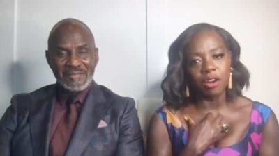 Viola Davis and husband (Julius Tennon) - backstage at 52nd Image Awards