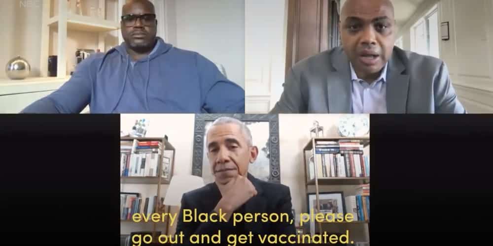 obama shaq barkley promote covid vaccine