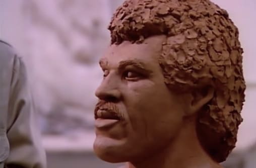 Lionel Richie sculpture from "Hello" music video