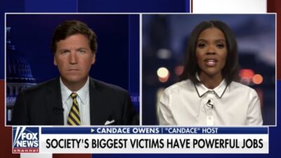 Candace Owens and Tucker Carlson