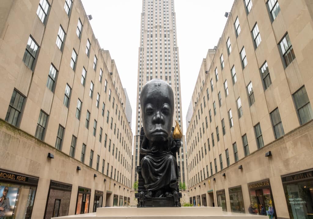 Sanford Biggers Transforms Rockefeller Center with New Campus-wide Public Art Exhibition
