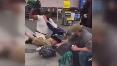 Spirit Airline Terminal Brawl - Detroit