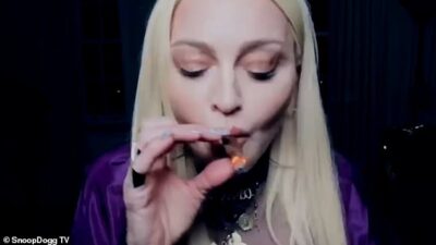 madonna in gang signs