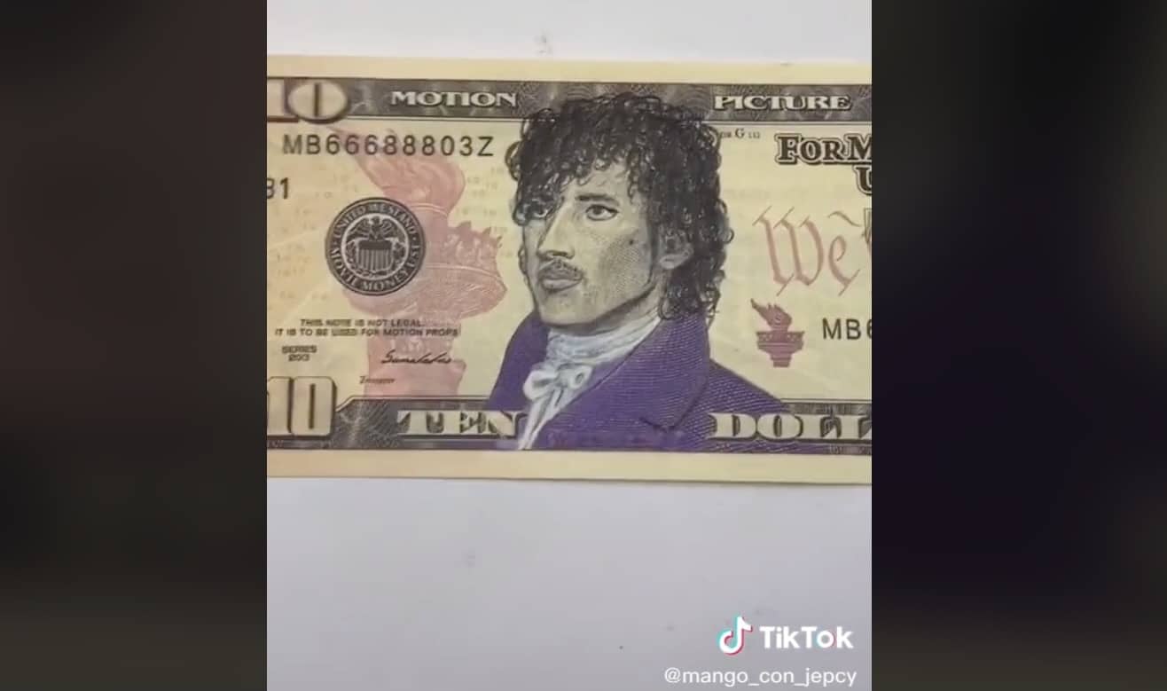 Prince Purple Rain Million Dollar Bill Funny Money Novelty Note with FREE SLEEVE 