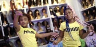 D’Angelia McMillan, 12, and Renee Robinson, 10, are members of The Real Young Prodigys