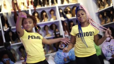 D&rsquo;Angelia McMillan, 12, and Renee Robinson, 10, are members of The Real Young Prodigys