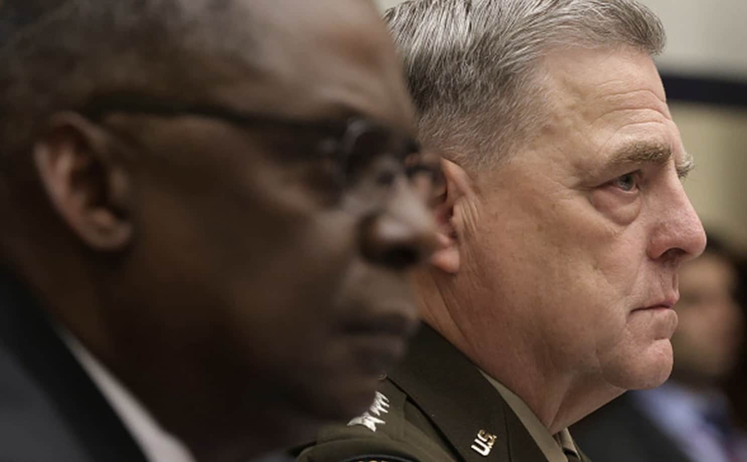 Defense Secretary Lloyd Austin, left, and Chairman of the Joint Chiefs of Staff Gen. Mark Milley 