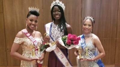 From left, Miss Unity, Jaria Gibson; Miss Juneteenth, Precious Maku; and runner-up Miss Freedom, Ariane Gibbons.Genuineshotz