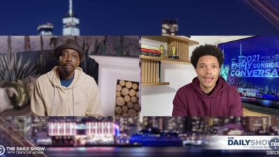Arsenio Hall and Trevor Noah