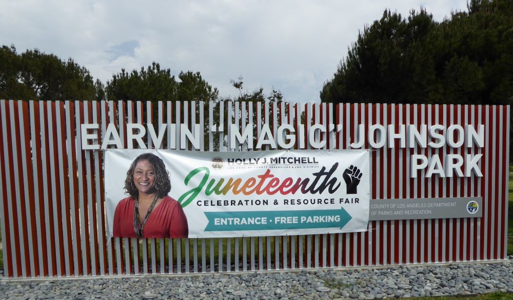 Ervin Magic Johnson Park Signage