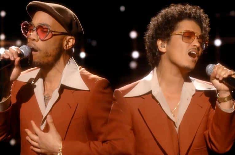 Anderson Paak & Bruno Mars - Silk Sonic - 2021-GrammyPerformance billboard