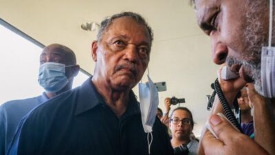 he Rev. Jesse Jackson was among several dozen people arrested after refusing to leave the Phoenix office of Democratic U.S. Sen. Kyrsten Sinema.