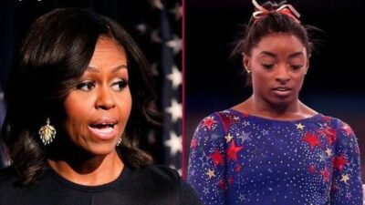 Michelle Obama - Simone Biles / Getty