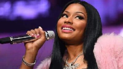 Nicki Minaj with mic