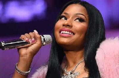 Nicki Minaj with mic