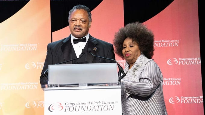 Jesse Jackson and wife Jacqueline