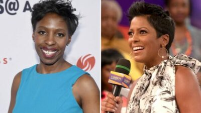 Candi Carter and Tamron Hall