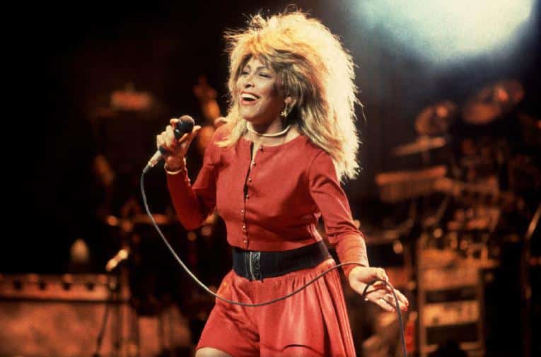 Tina Turner in red