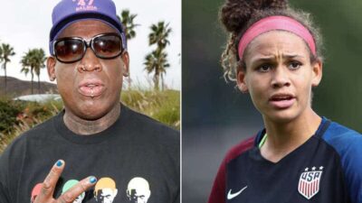 Dennis Rodman & daughter Trinity - Getty