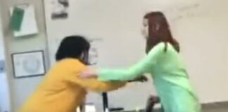 Texas Student hits teacher