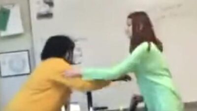Texas Student hits teacher