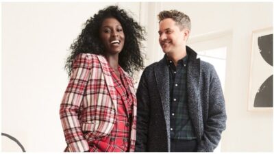 Jodie Turner-Smith and her husband Joshua Jackson/ CREDIT: J CREW