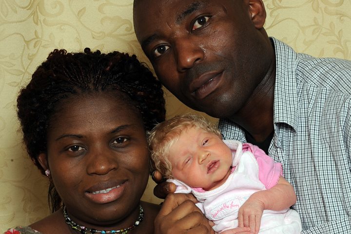 Nigerian couple have white baby in 2010