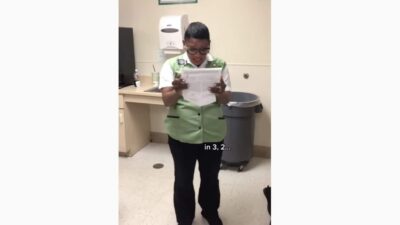 Woman surprised with Beyonce tickets