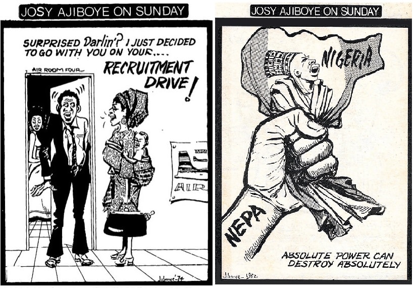 Josy Ajiboye on Sunday Cartoons