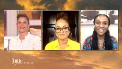 Ava DuVernay and Kaci Walfall on 'The Talk' / Photo via CBS