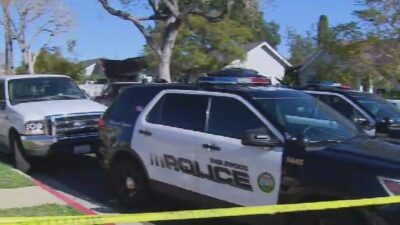Inglewood police cruiser (4 killed at b-day party)