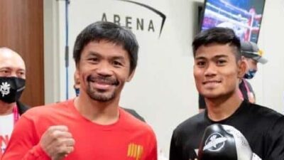 Manny Pacquiao and Mark Magsayo - via Zenger