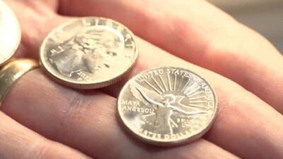 Maya Angelou commemorative quarter / US Mint