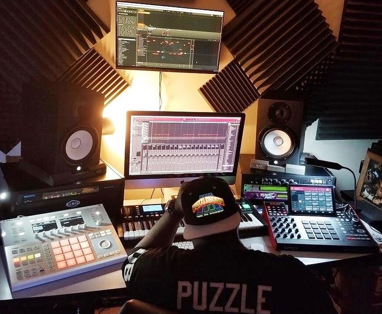 Puzzlebeats in the studio