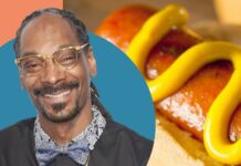 Snoop Dogg & hot dog - Getty