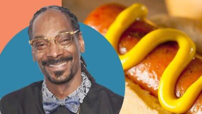 Snoop Dogg & hot dog - Getty